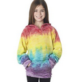 Girls' MV Sport Courtney Burnout V-Notch Hooded Fleece Sweatshirt